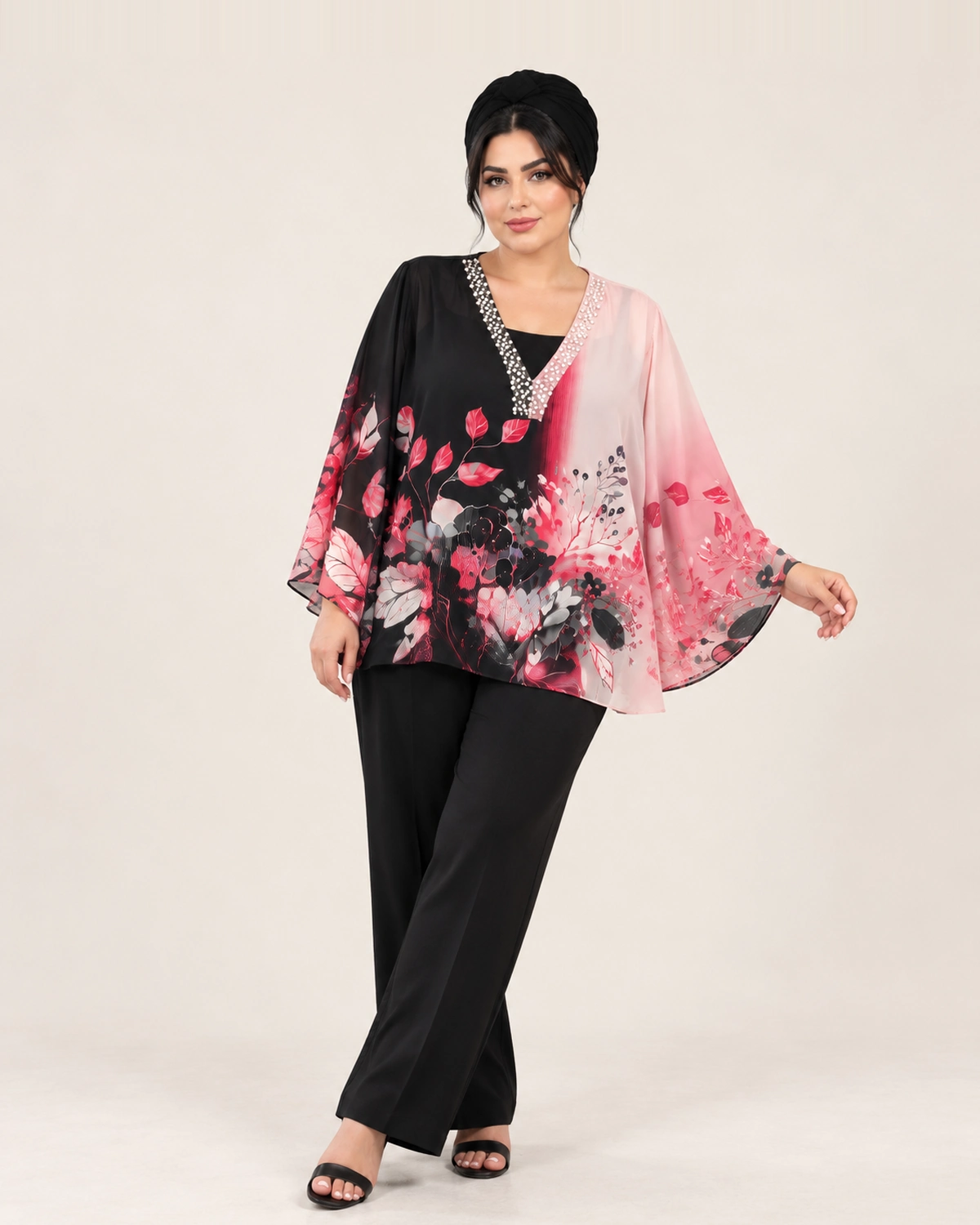 splus-2321-black-pink-printed-blouse-front.webp